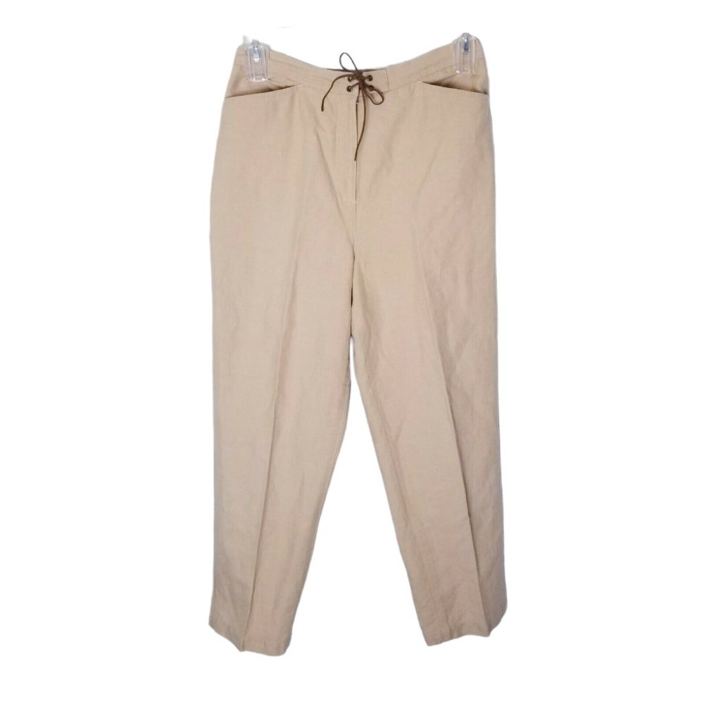 Talbots Irish Linen Blend Pants Women Size 10